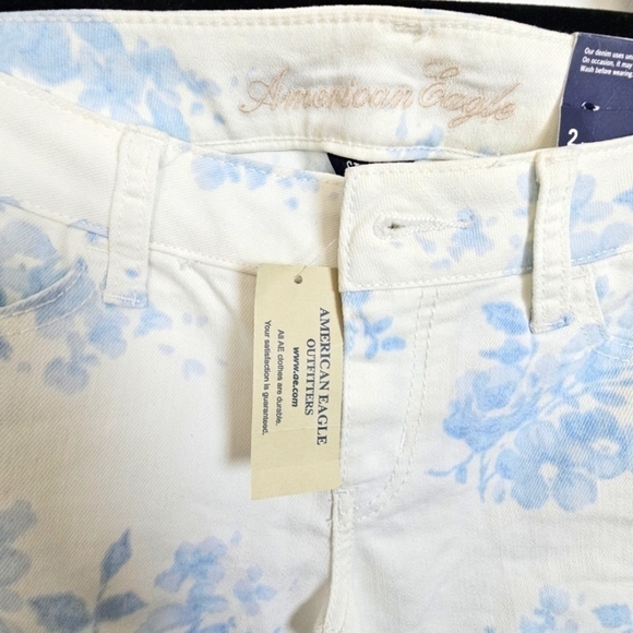 🆕American Eagle Jegging Floral Skinny  Stretch Jeans Size 2 NWT - Picture 5 of 13